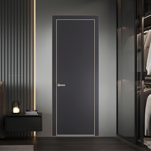 1 PE.O Грей вставка Глухая кромка Никель ProfilDoors Orange