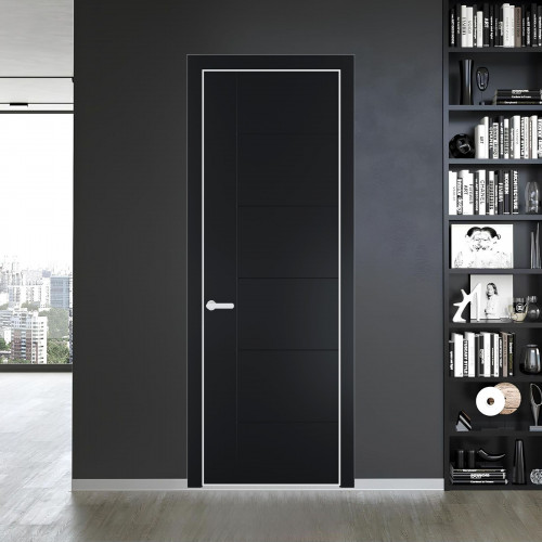 44 PE.O Блэк вставка Глухая кромка Вайт ProfilDoors Orange