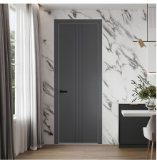 45 PE.O Графит вставка Глухая кромка Черный муар ProfilDoors Orange
