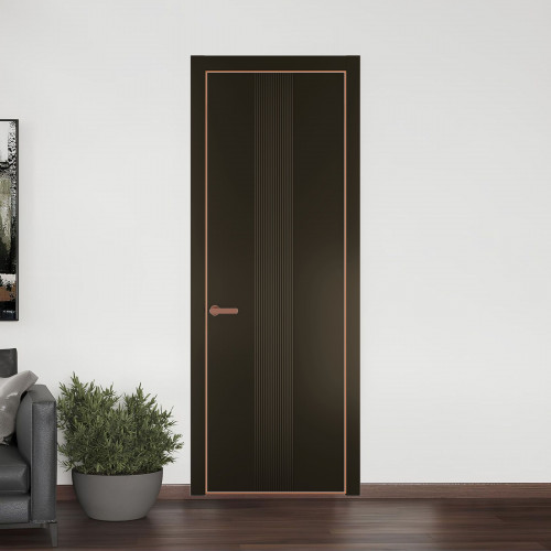 45 PE.O Перламутр Бронза вставка Глухая кромка Медь ProfilDoors Orange