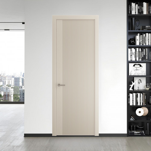 46 PE.O Кремовая Магнолия вставка Глухая кромка Никель ProfilDoors Orange