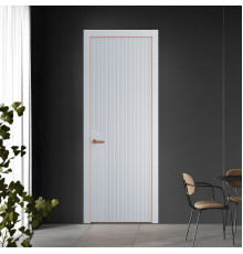 49 PE.O Лайт Грей вставка Глухая кромка Медь ProfilDoors Orange
