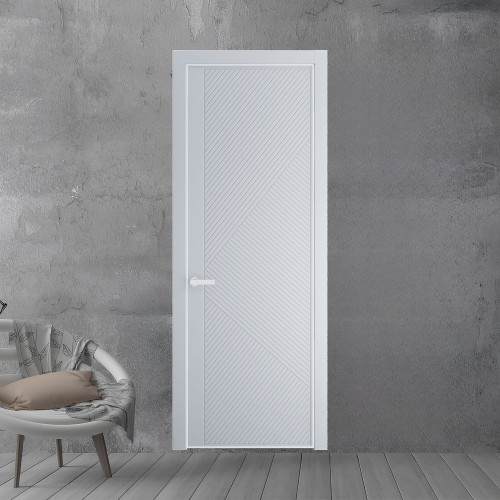 50 PE.O Лайт Грей вставка Глухая кромка Вайт ProfilDoors Orange