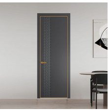 53 PE.O Графит вставка Глухая кромка Бронза ProfilDoors Orange