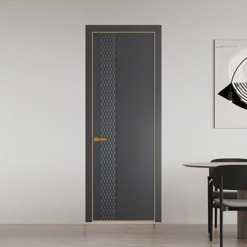 53 PE.O Графит вставка Глухая кромка Бронза ProfilDoors Orange