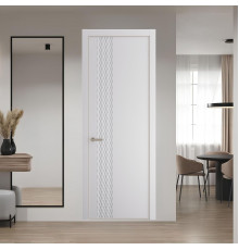 53 PE.O Крем Вайт вставка Глухая кромка Никель ProfilDoors Orange