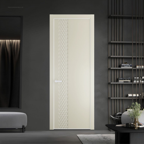 53 PE.O Перламутр Белый вставка Глухая кромка Вайт ProfilDoors Orange