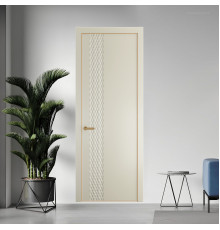 53 PE.O Перламутр Белый вставка Глухая кромка Золото ProfilDoors Orange