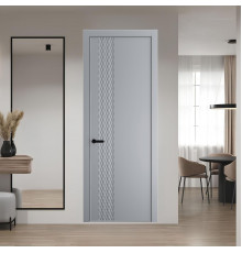 53 PE.O Смоки вставка Глухая кромка Черный муар ProfilDoors Orange