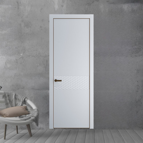 54 PE.O Лайт Грей вставка Глухая кромка Деорэ ProfilDoors Orange