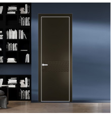 54 PE.O Перламутр Бронза вставка Глухая кромка Вайт ProfilDoors Orange
