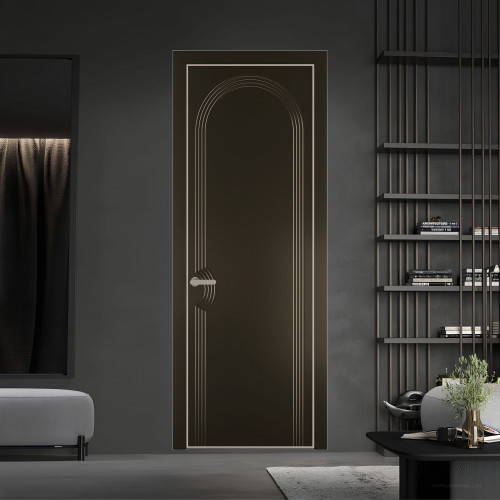 56 PE.O Перламутр Бронза вставка Глухая кромка Никель ProfilDoors Orange