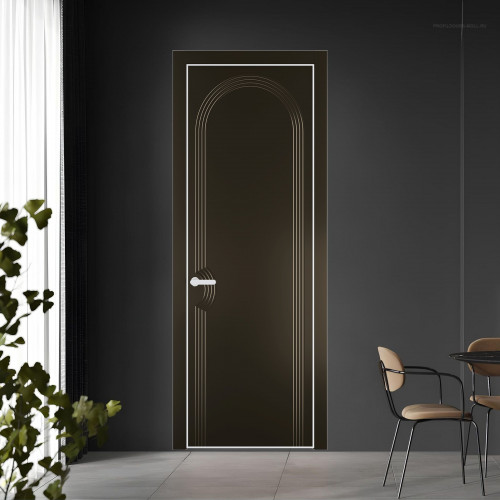 56 PE.O Перламутр Бронза вставка Глухая кромка Вайт ProfilDoors Orange