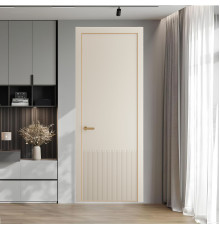 57 PE.O Кремовая Магнолия вставка Глухая кромка Золото ProfilDoors Orange