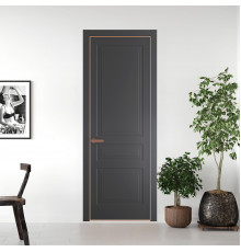 63 PE.O Графит вставка Глухая кромка Медь ProfilDoors Orange