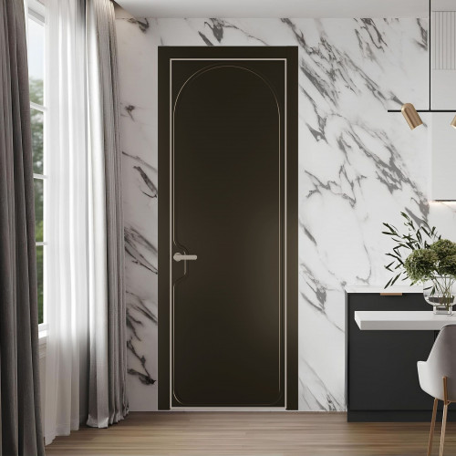 64 PE.O Перламутр Бронза вставка Глухая кромка Никель ProfilDoors Orange