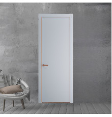 1 PE.O Лайт Грей Элегант вставка Глухая кромка Медь ProfilDoors Orange