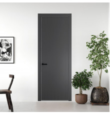 42 PE.O Графит вставка Глухая кромка Черный ProfilDoors Orange