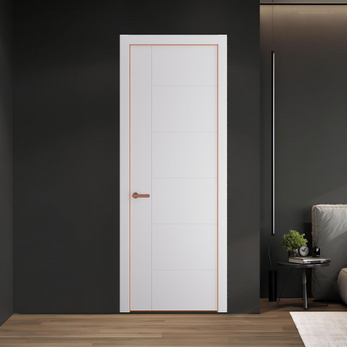 44 PE.O Крем Вайт вставка Глухая кромка Медь ProfilDoors Orange