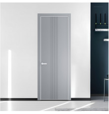 Межкомнатная дверь 45 PE.O Смоки вставка Глухая кромка Вайт ProfilDoors Orange эмаль