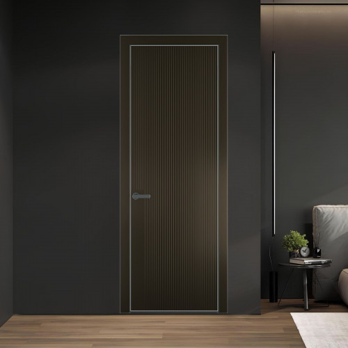 48 PE.O Перламутр Бронза вставка Глухая кромка Серая ночь ProfilDoors Orange