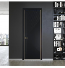 50 PE.O Блэк вставка Глухая кромка Шампань ProfilDoors Orange