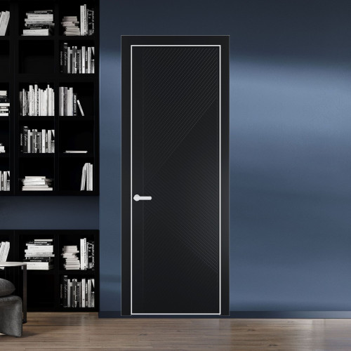 50 PE.O Блэк вставка Глухая кромка Вайт ProfilDoors Orange