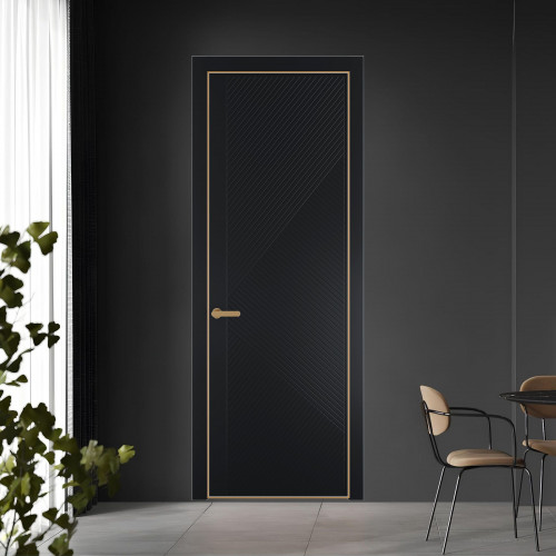 50 PE.O Блэк вставка Глухая кромка Золото ProfilDoors Orange