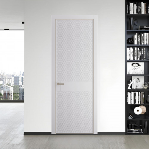 51 PE.O Крем Вайт вставка Глухая кромка Никель ProfilDoors Orange