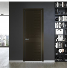51 PE.O Перламутр Бронза вставка Глухая кромка Серебро ProfilDoors Orange