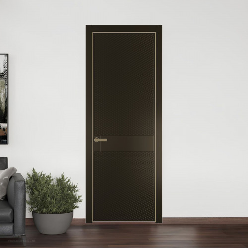 51 PE.O Перламутр Бронза вставка Глухая кромка Шампань ProfilDoors Orange