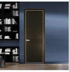 52 PE.O Перламутр Бронза вставка Глухая кромка Вайт ProfilDoors Orange