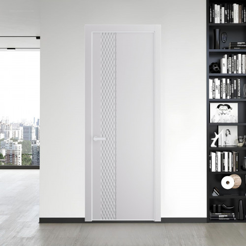 53 PE.O Крем Вайт вставка Глухая кромка Вайт ProfilDoors Orange