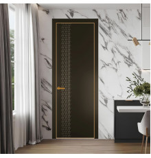 53 PE.O Перламутр Бронза вставка Глухая кромка Бронза ProfilDoors Orange