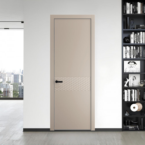 54 PE.O Сэнд вставка Глухая кромка Черный муар ProfilDoors Orange