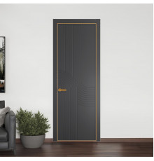 55 PE.O Графит вставка Глухая кромка Бронза ProfilDoors Orange