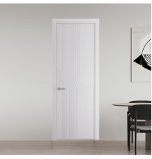 55 PE.O Крем Вайт вставка Глухая кромка Никель ProfilDoors Orange