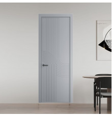 55 PE.O Смоки вставка Глухая кромка Серая ночь ProfilDoors Orange