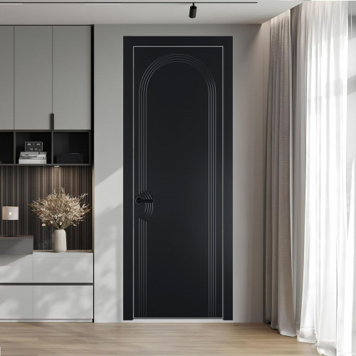56 PE.O Блэк вставка Глухая кромка Черный муар ProfilDoors Orange