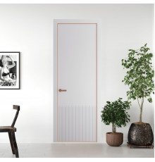 57 PE.O Крем Вайт вставка Глухая кромка Медь ProfilDoors Orange