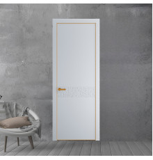 58 PE.O Лайт Грей вставка Глухая кромка Бронза ProfilDoors Orange