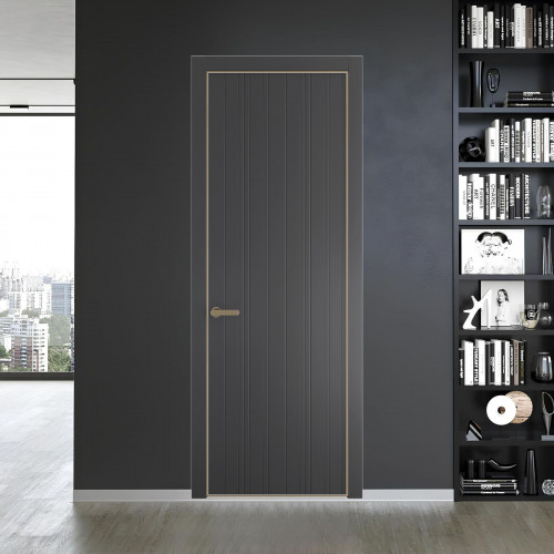 60 PE.O Графит вставка Глухая кромка Шампань ProfilDoors Orange