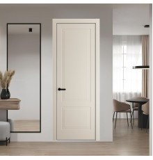 62 PE.O Кремовая Магнолия вставка Глухая кромка Черный муар ProfilDoors Orange
