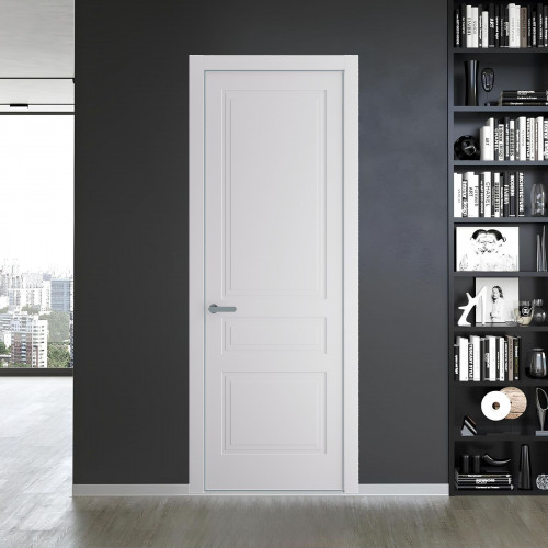 63 PE.O Крем Вайт вставка Глухая кромка Серебро ProfilDoors Orange