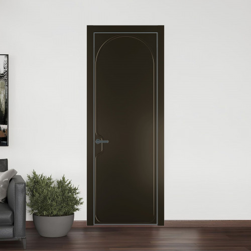64 PE.O Перламутр Бронза вставка Глухая кромка Серая ночь ProfilDoors Orange