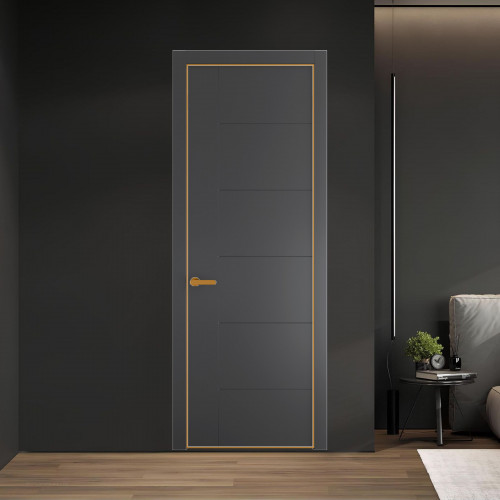 44 PE.O Графит вставка Глухая кромка Бронза ProfilDoors Orange
