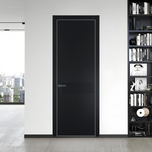 52 PE.O Блэк вставка Глухая кромка Серая ночь ProfilDoors Orange