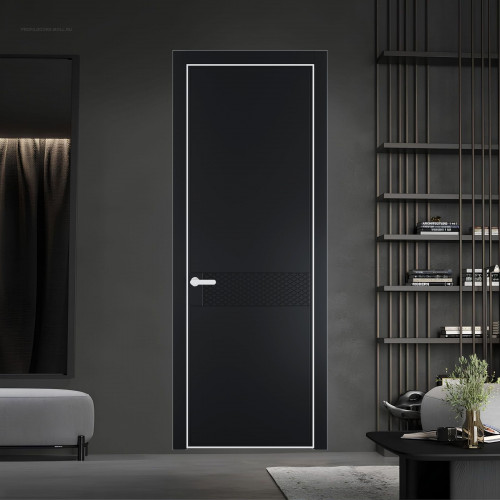 52 PE.O Блэк вставка Глухая кромка Вайт ProfilDoors Orange