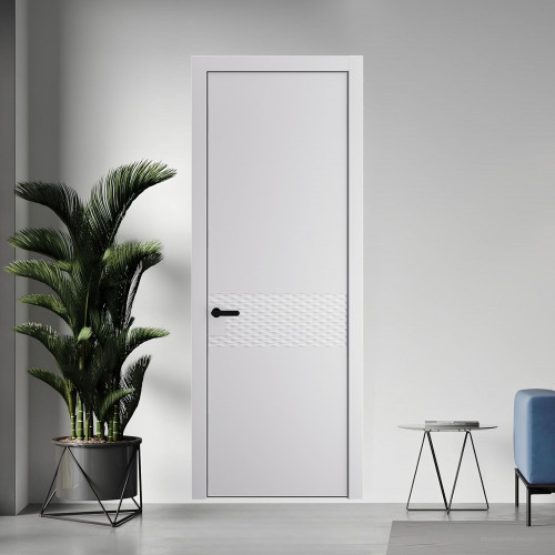 54 PE.O Крем Вайт вставка Глухая кромка Черный муар ProfilDoors Orange