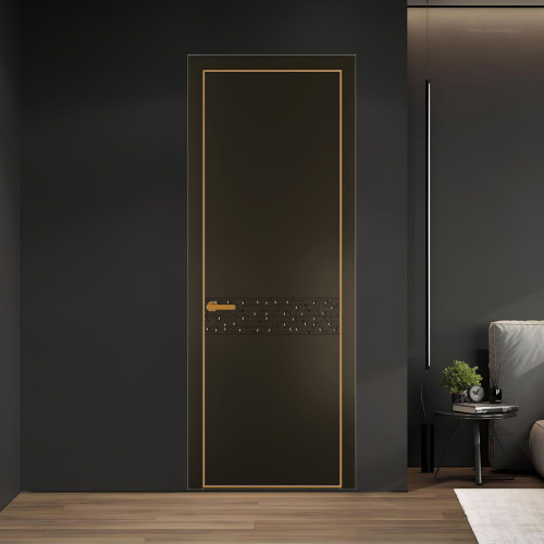 58 PE.O Перламутр Бронза вставка Глухая кромка Бронза ProfilDoors Orange